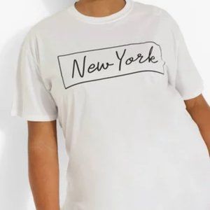 Plus 'New York' Oversized T-shirt
